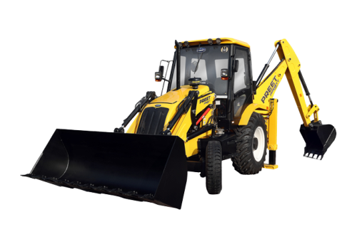 Preet PREET HORNETT 4WD Backhoe Loader with 51-100 HP Range & Has Backhoe Loader Type